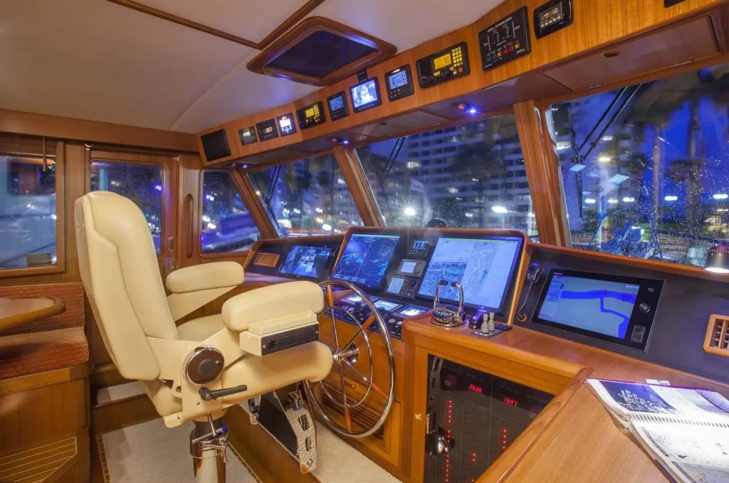 Interior photo of the Fleming 55