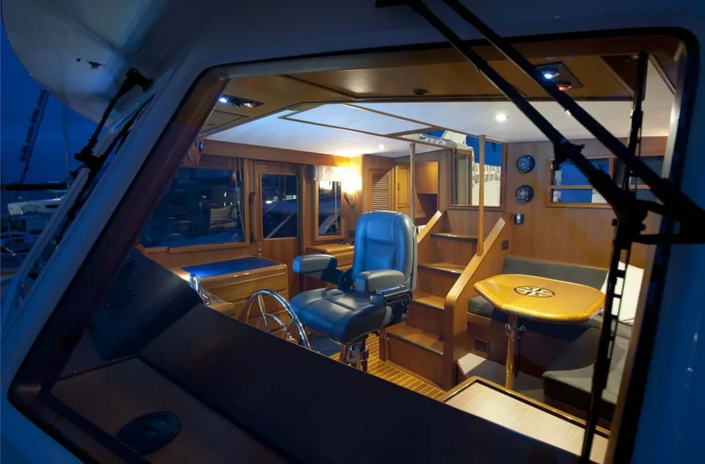 Interior photo of the Fleming 55