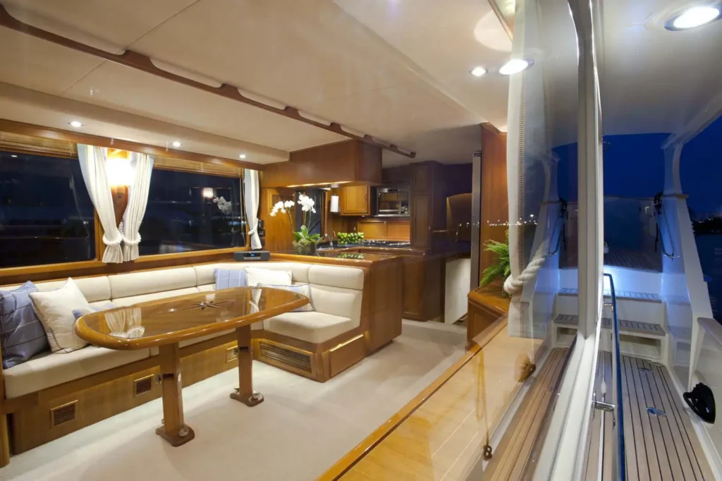 Interior photo of the Fleming 55