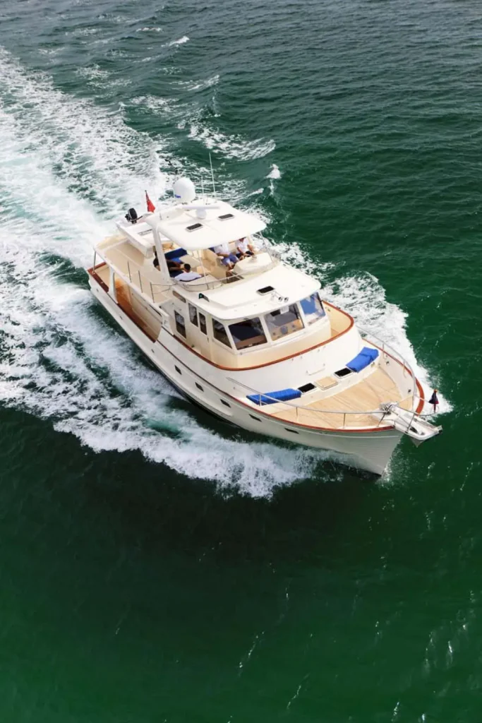 Running photo of the Fleming 55