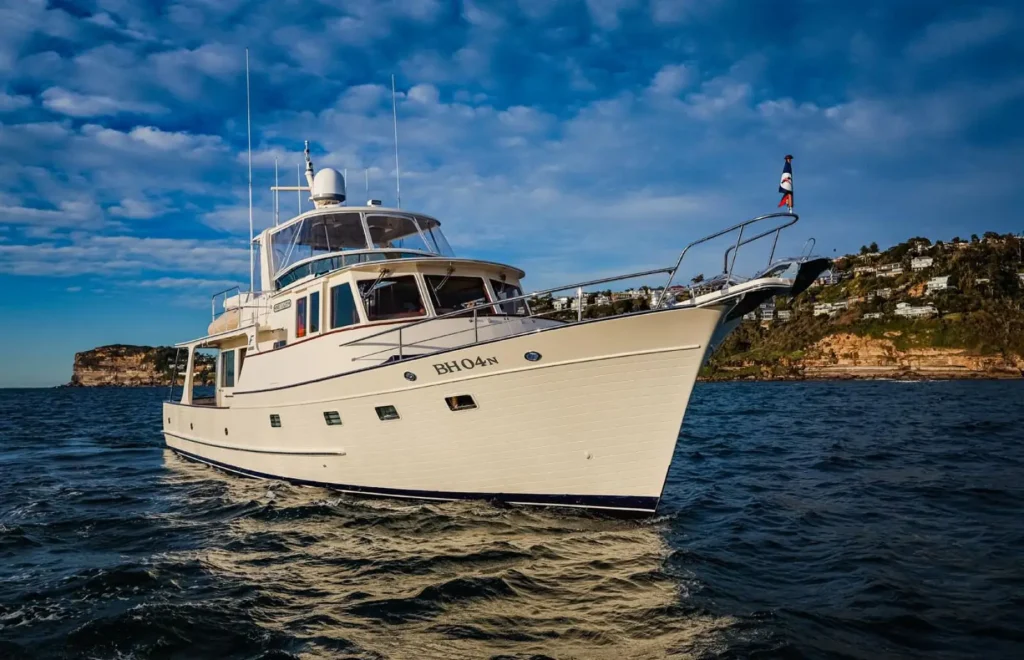 Running photo of the Fleming 55