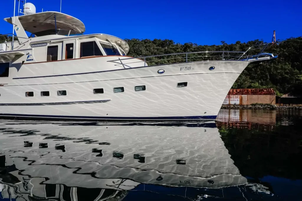 Running photo of the Fleming 58 / 60