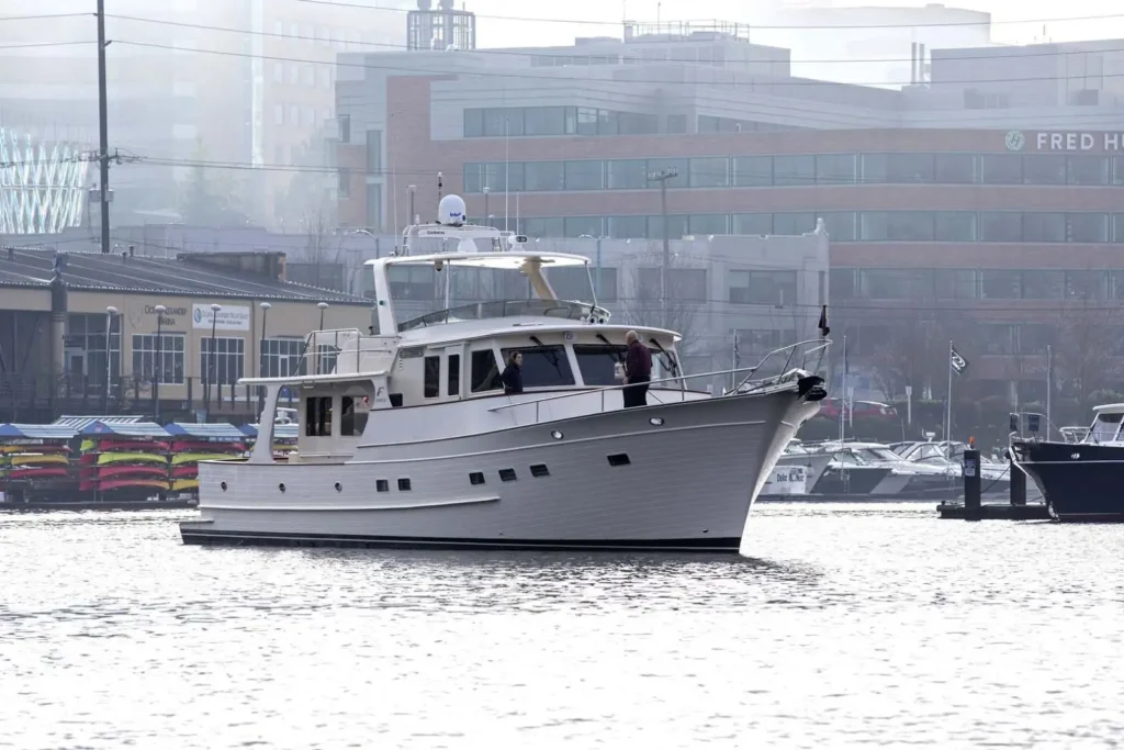 Running photo of the Fleming 58 / 60