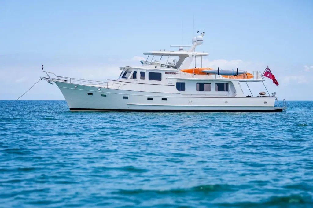 Running photo of the Fleming 65