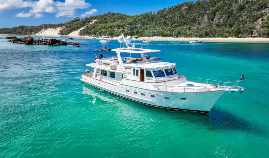 Running photo of the Fleming 65