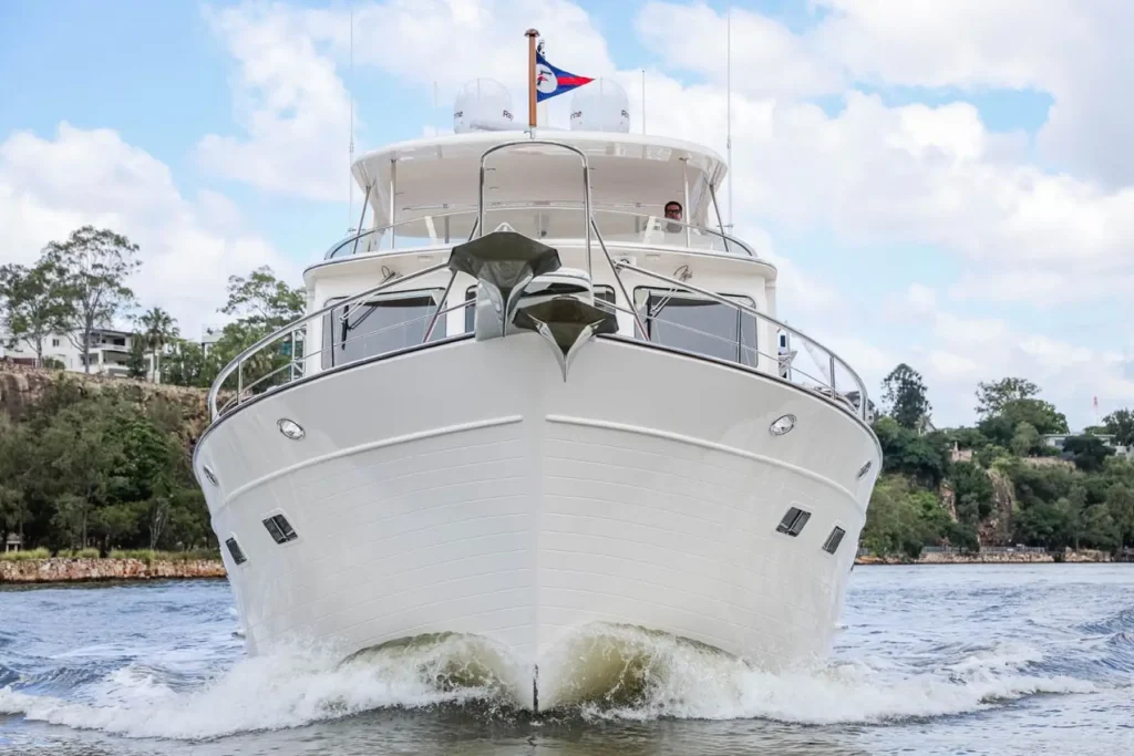 Running photo of the Fleming 65