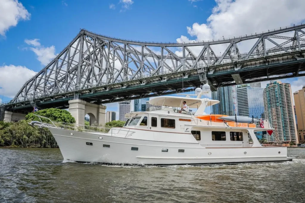 Running photo of the Fleming 65