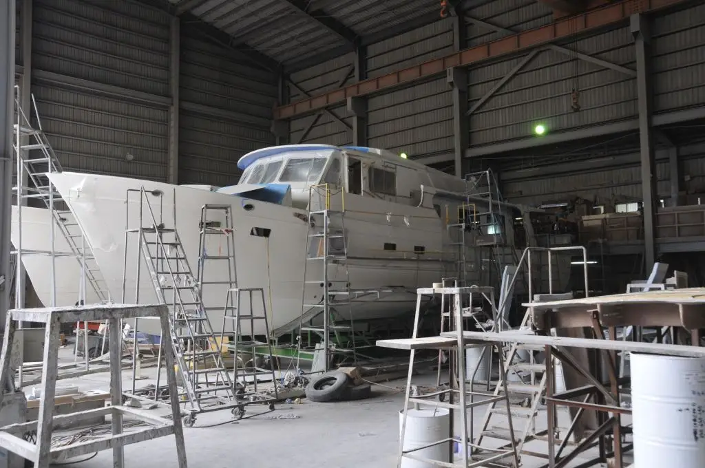 Image of a yacht in the sea