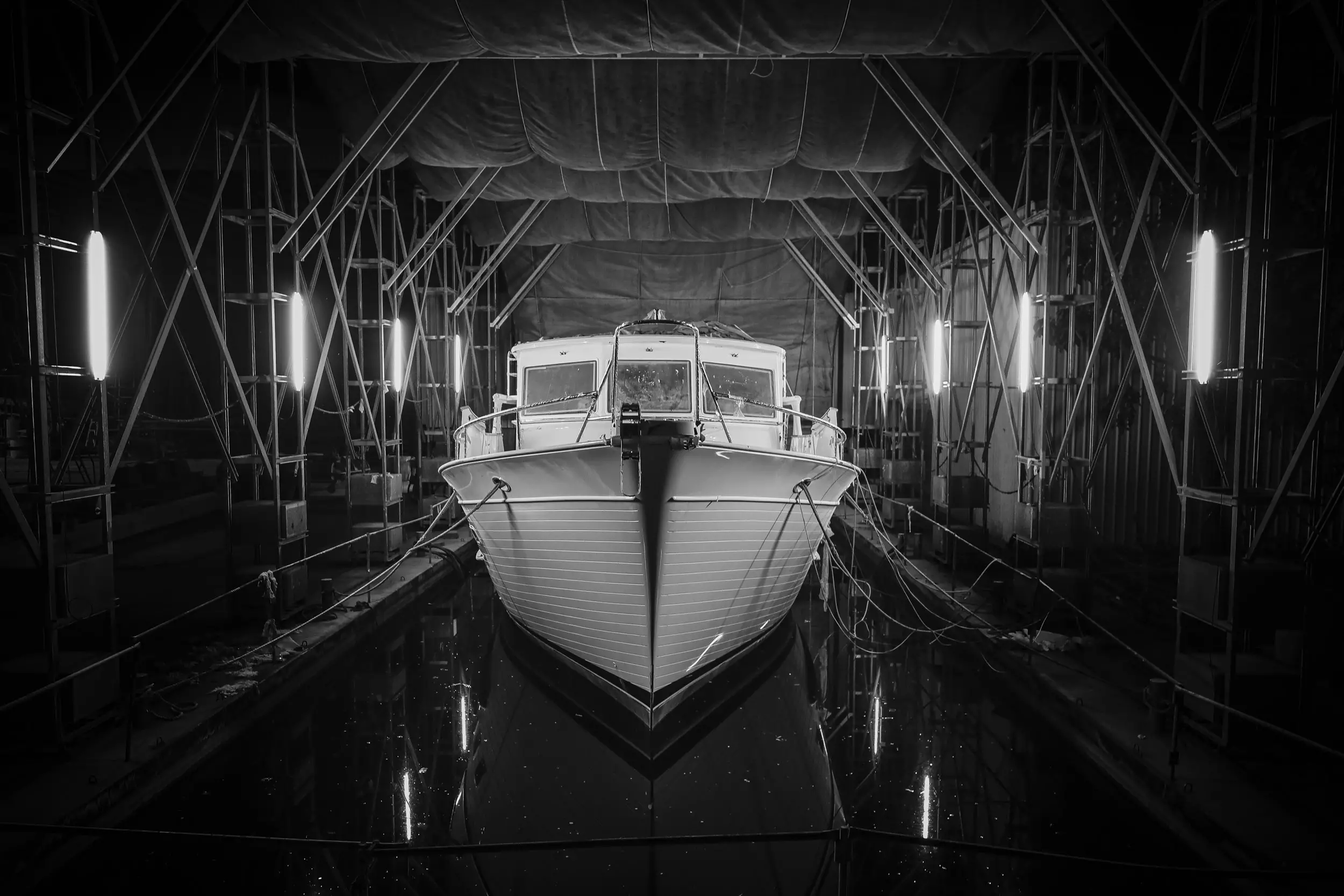 Image of a yacht in the sea